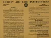 Poster - Utility Air Raid Instructions