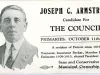 Card, Political - Joseph C. Armstrong for Detroit Common Council