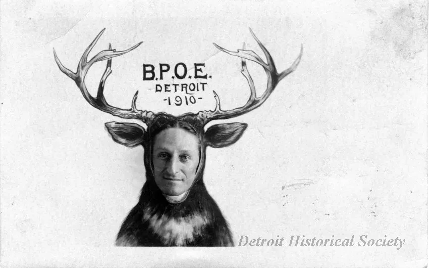 Postcard - B.P.O.E. Detroit 1910
